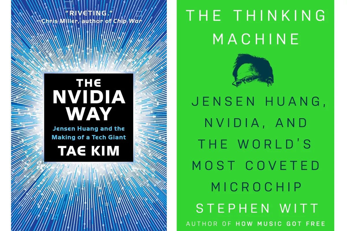 جلد کتاب‌های The Nvidia Way و The Thinking Machine