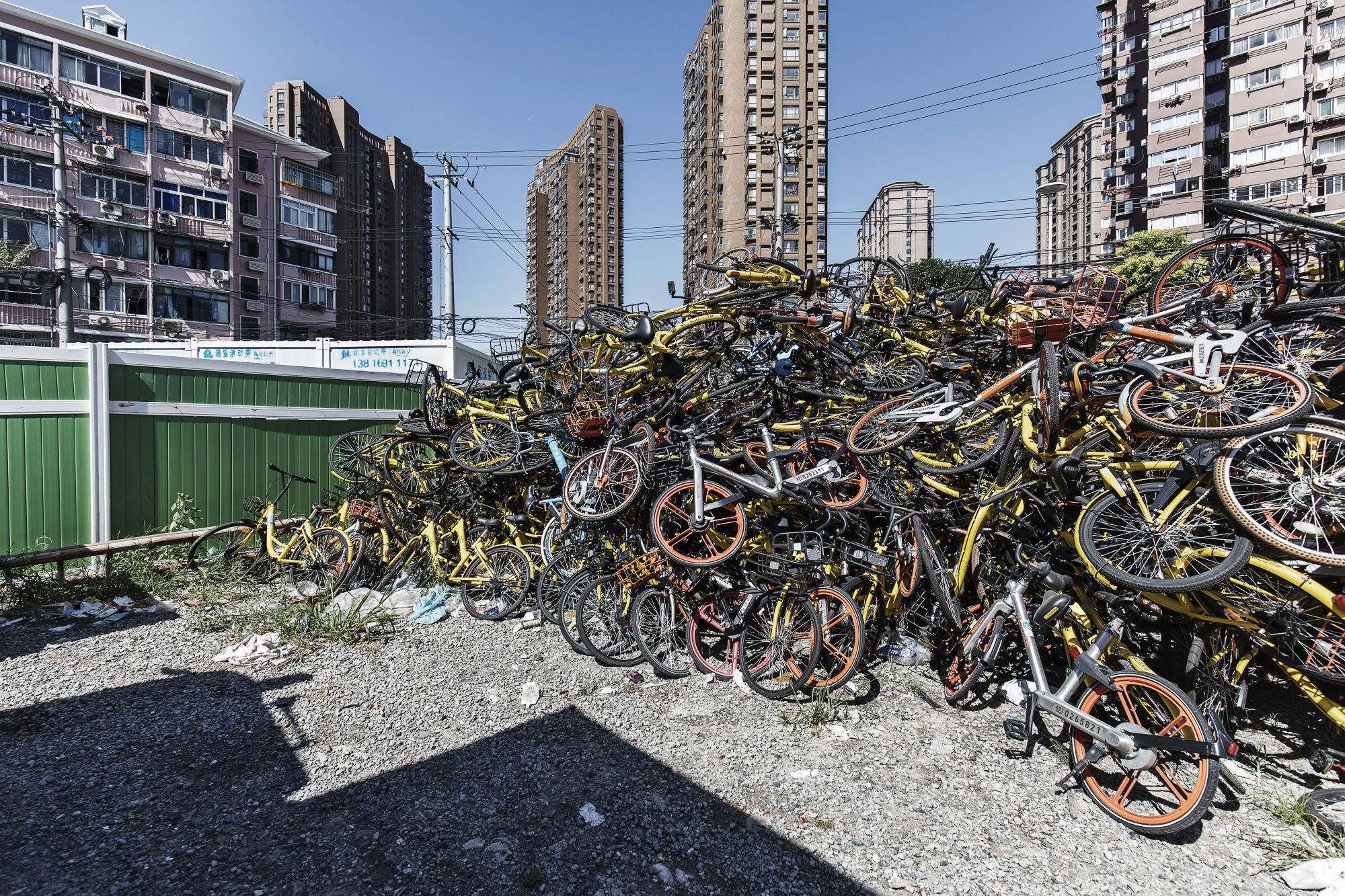 Ride-Sharing Bicycles on the Streets of Shanghai
