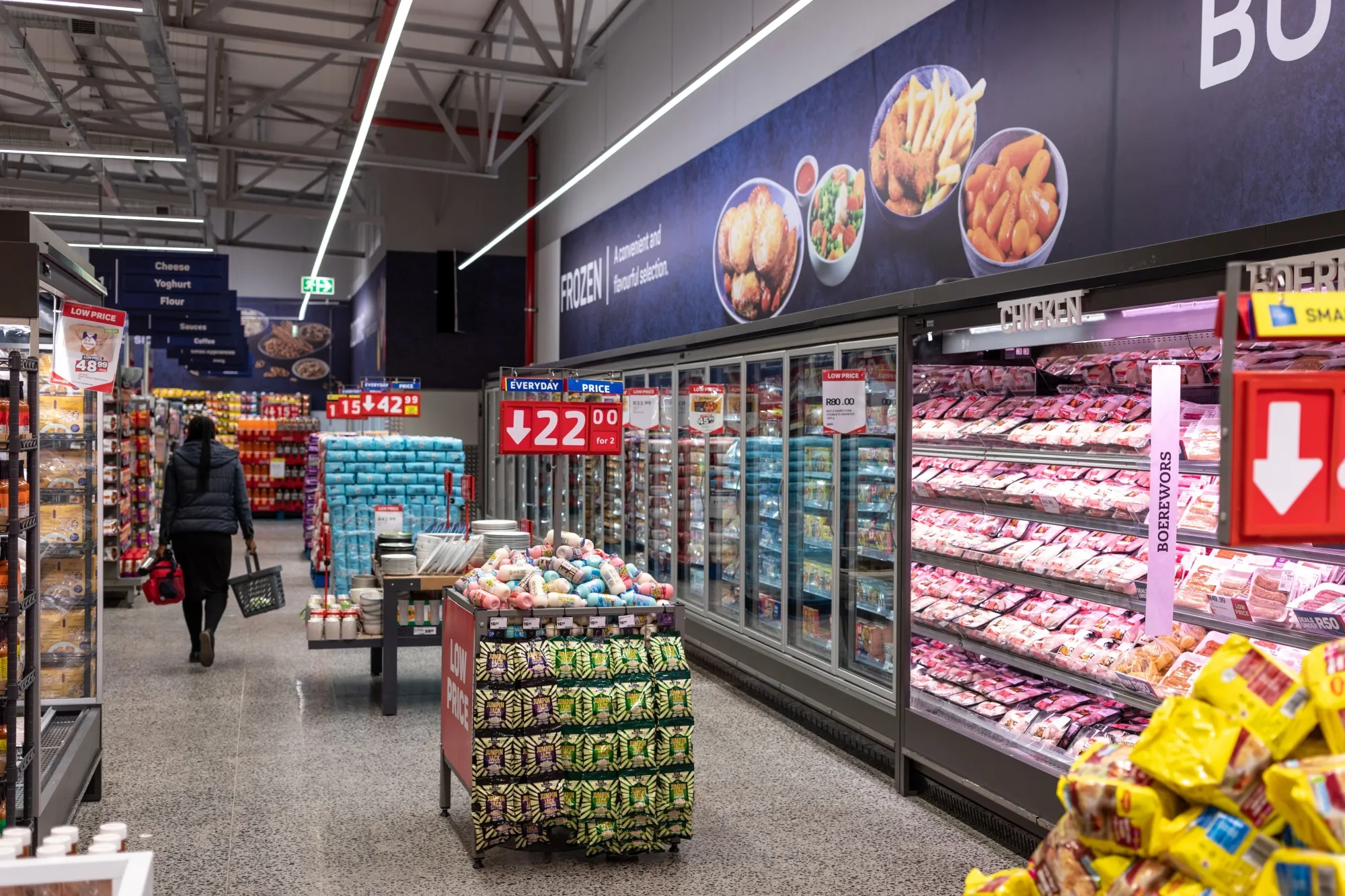 The frozen goods aisle at a Pick n Pay Stores Ltd. QualiSave supermarket in Cape Town, South Africa.