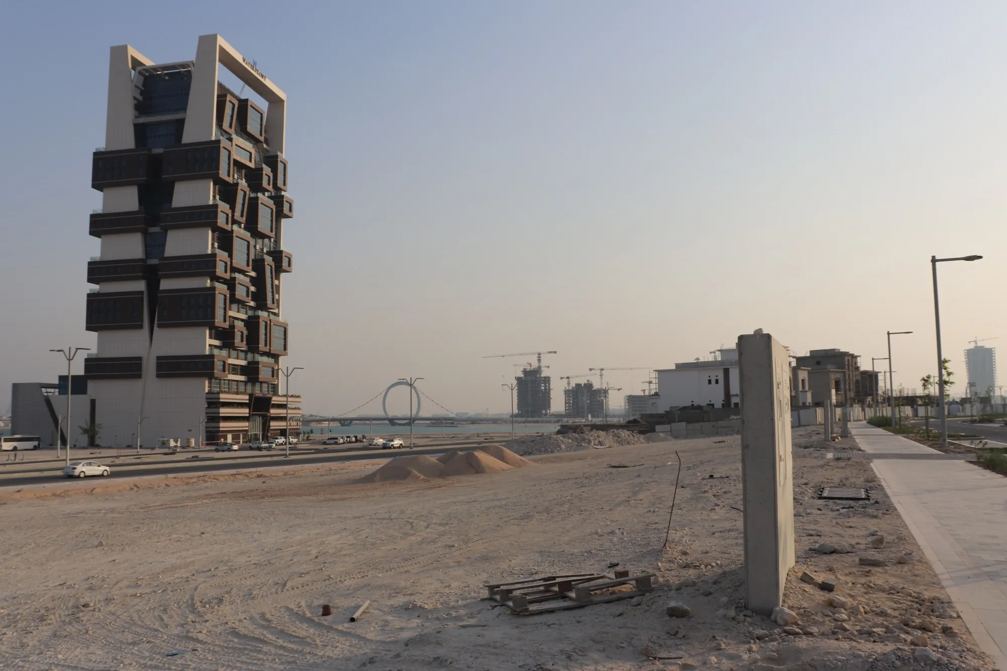A waterfront hotel in Lusail, Qatar.