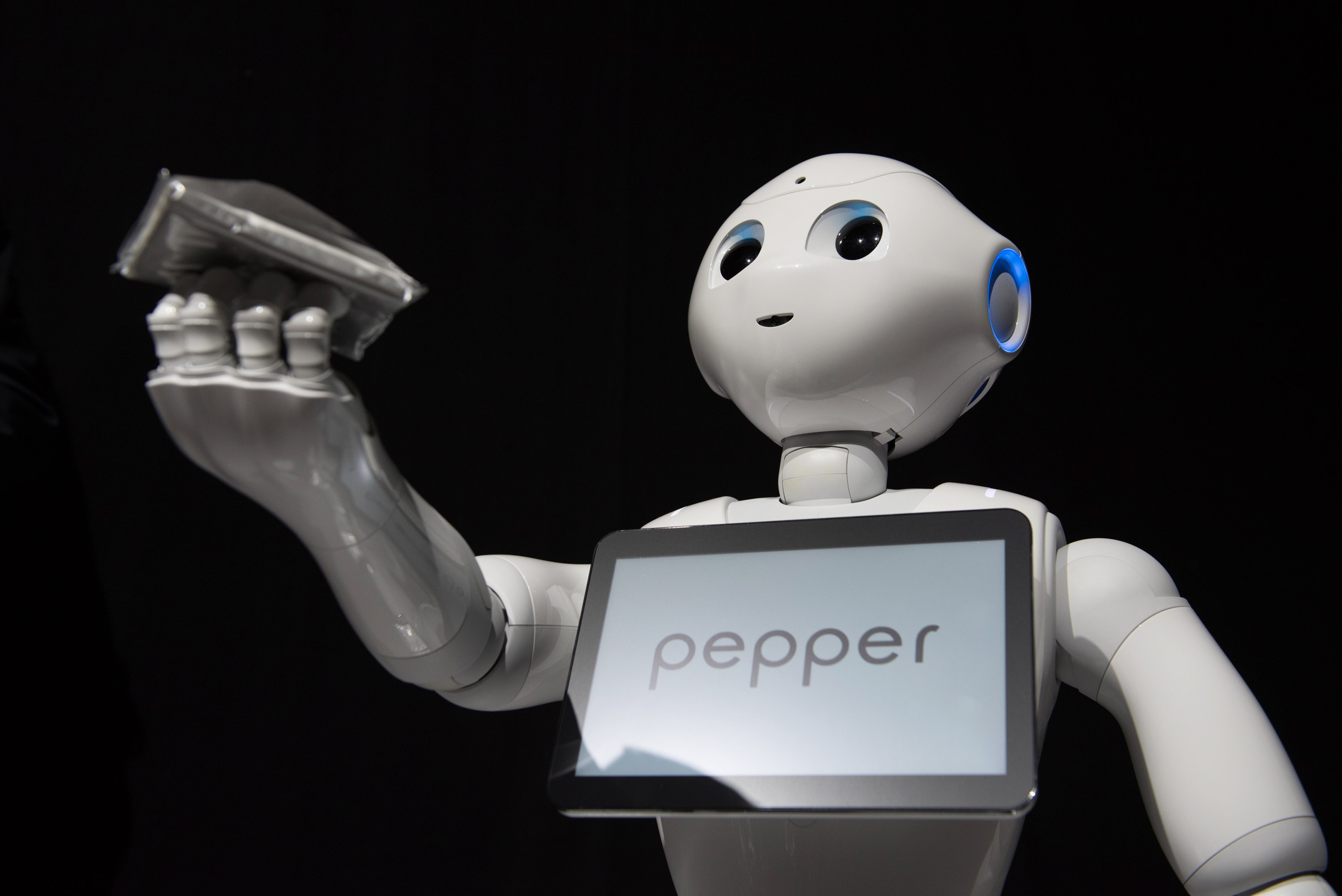 Robots at Work SoftBank Aims to Bring Pepper to Stores Bloomberg