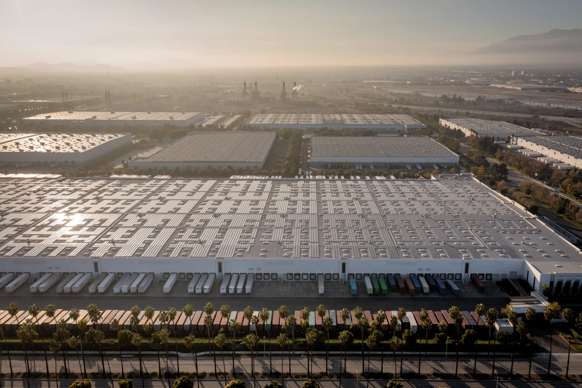 Warehouses in Redlands, California.&nbsp;