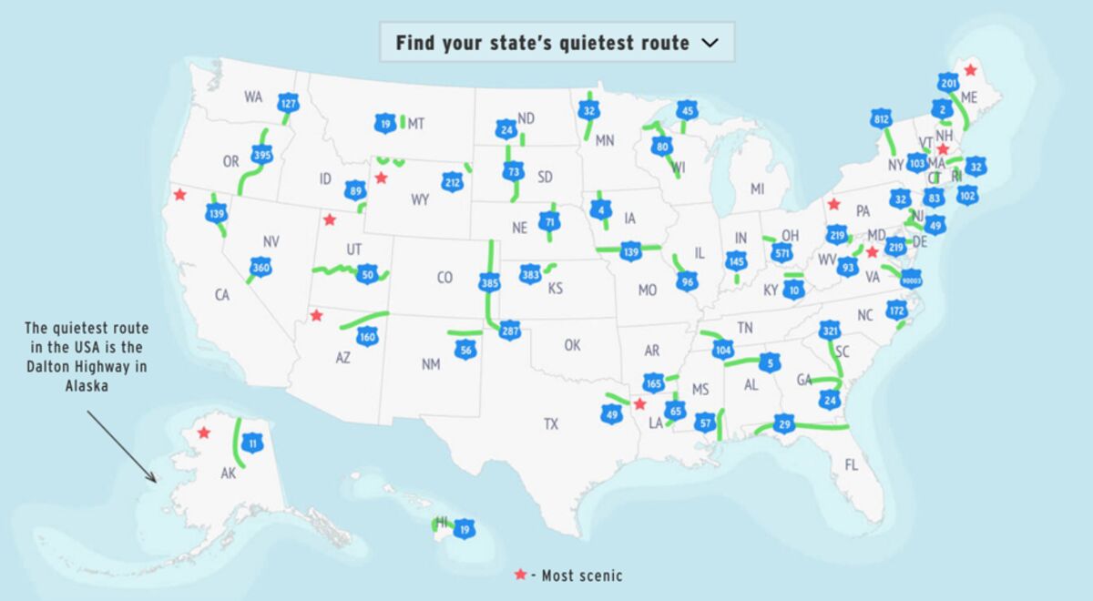 America's Loneliest Roads, Mapped
