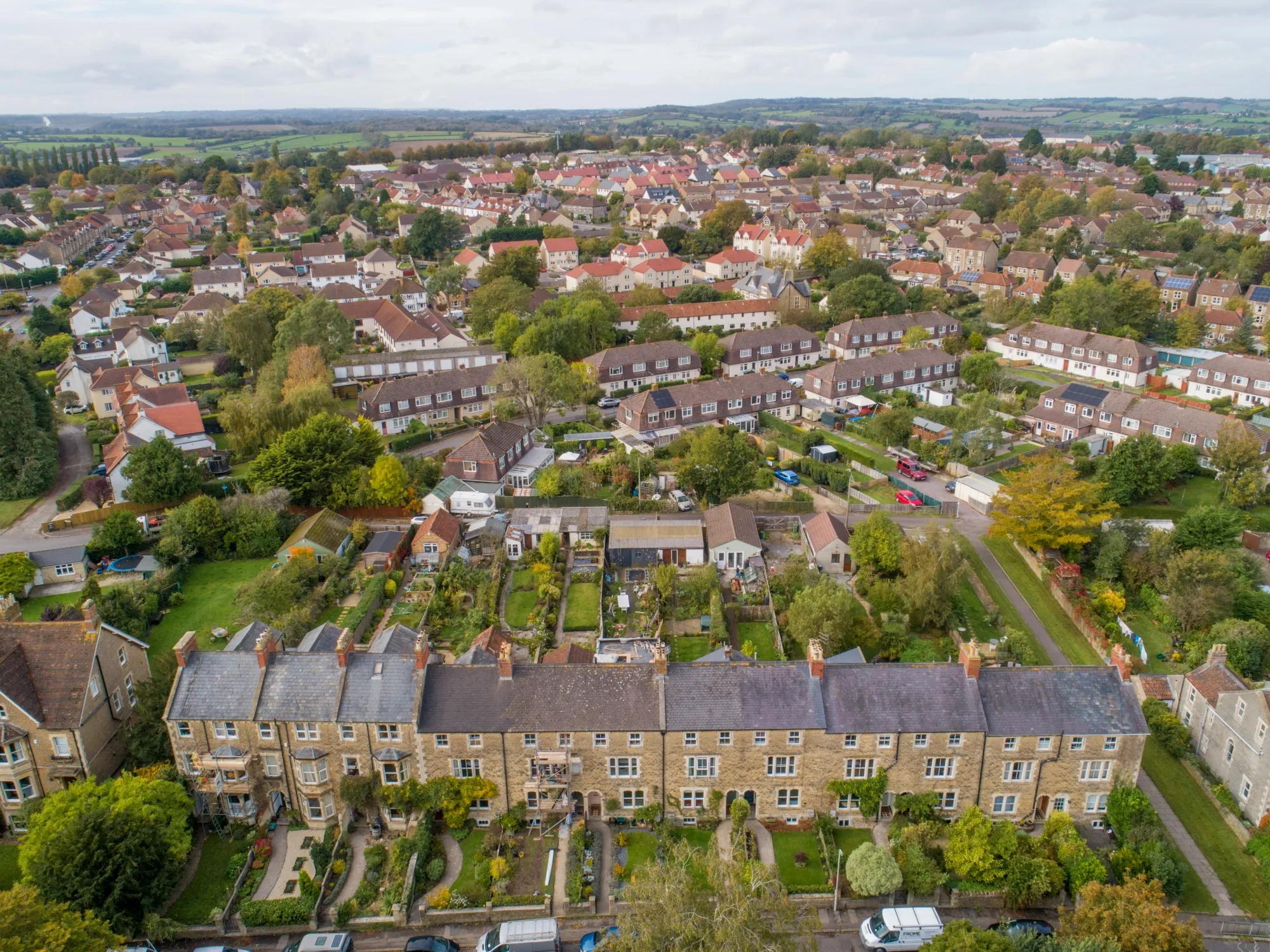 Residential houses&nbsp;in Frome, UK.&nbsp;