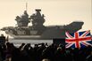 Prince of Wales Aircraft Carrier Arrives Home For Christmas
