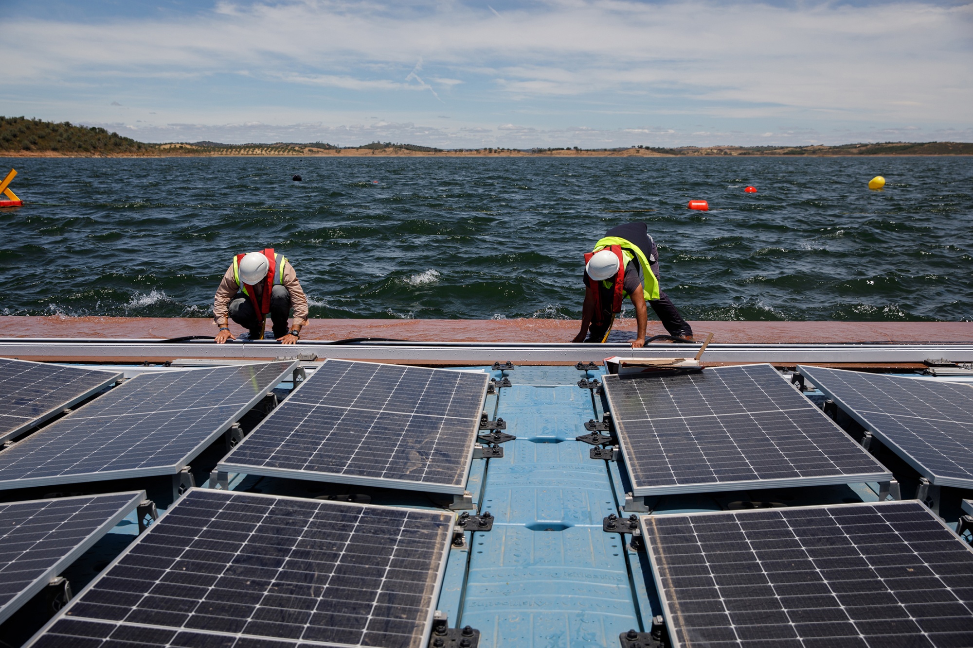 EDP Renewables Floating Solar Farm at Alqueva Dam