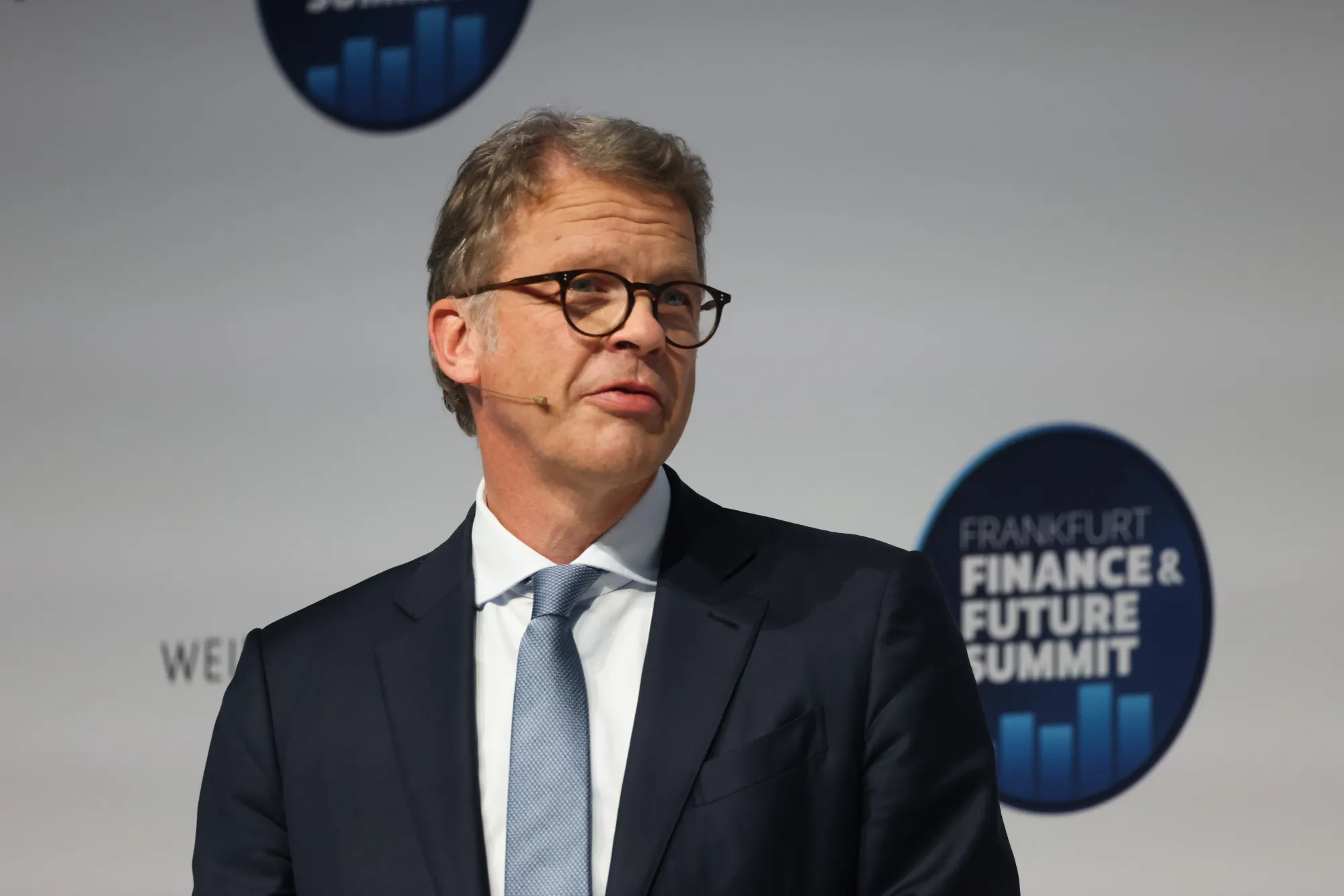 Christian Sewing at the Frankfurt Finance & Future Summit on Oct. 22.