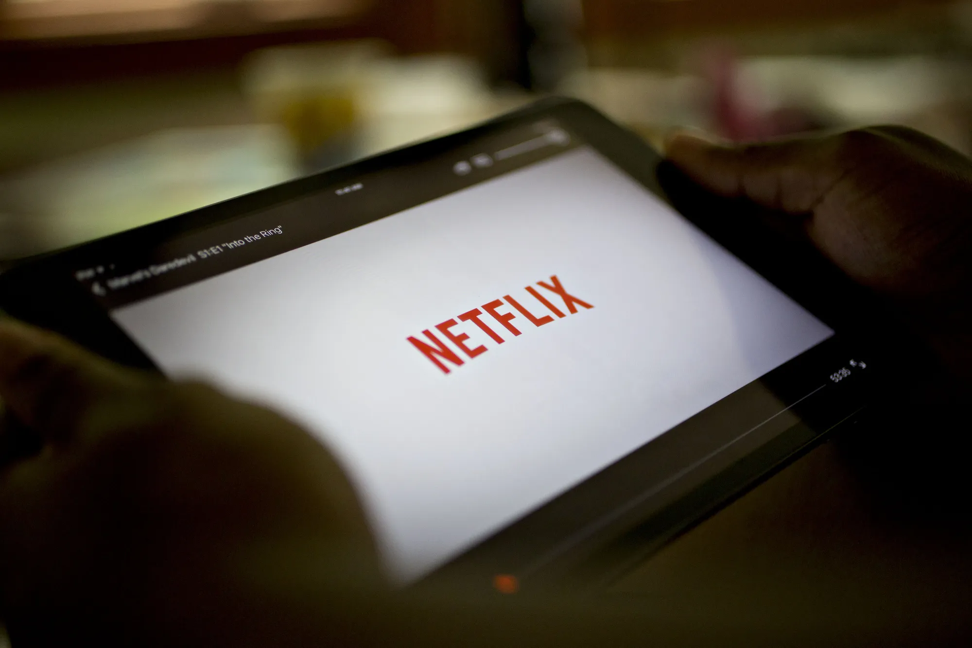 The Netflix Inc. app is displayed for a photograph on an Apple Inc. iPad mini tablet computer in Tiskilwa, Illinois, U.S., on Tuesday, July 12, 2016. Netflix is scheduled to report quarterly earnings on July 18.