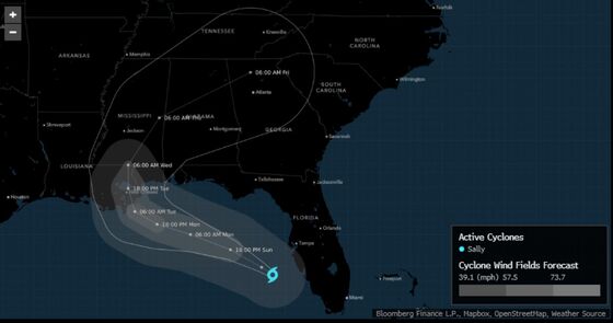 Hurricane Sally Menaces New Orleans and the Alabama Coast
