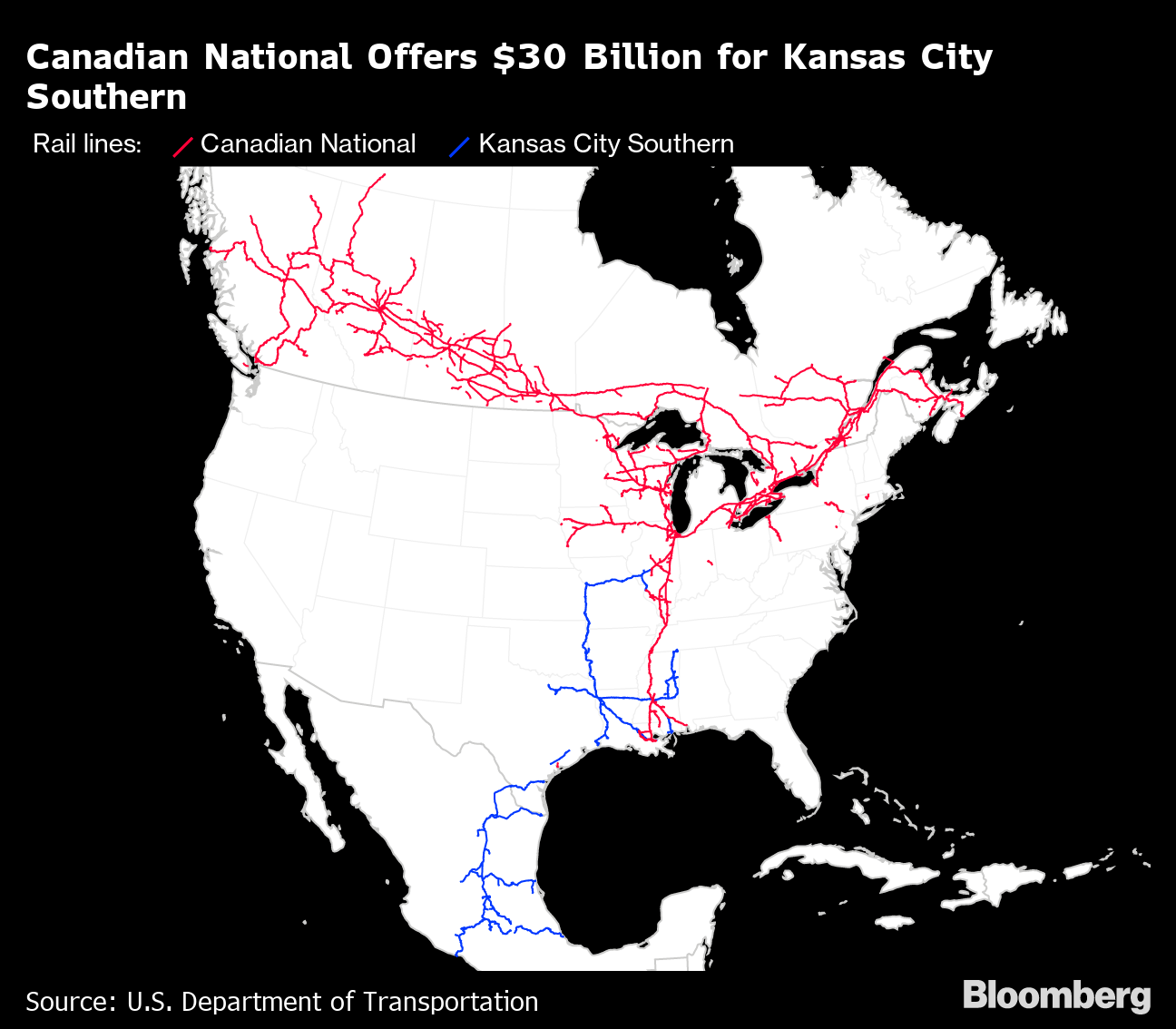 Cn Rail Chief Pounces While Kansas City Southern Is In Play Bloomberg