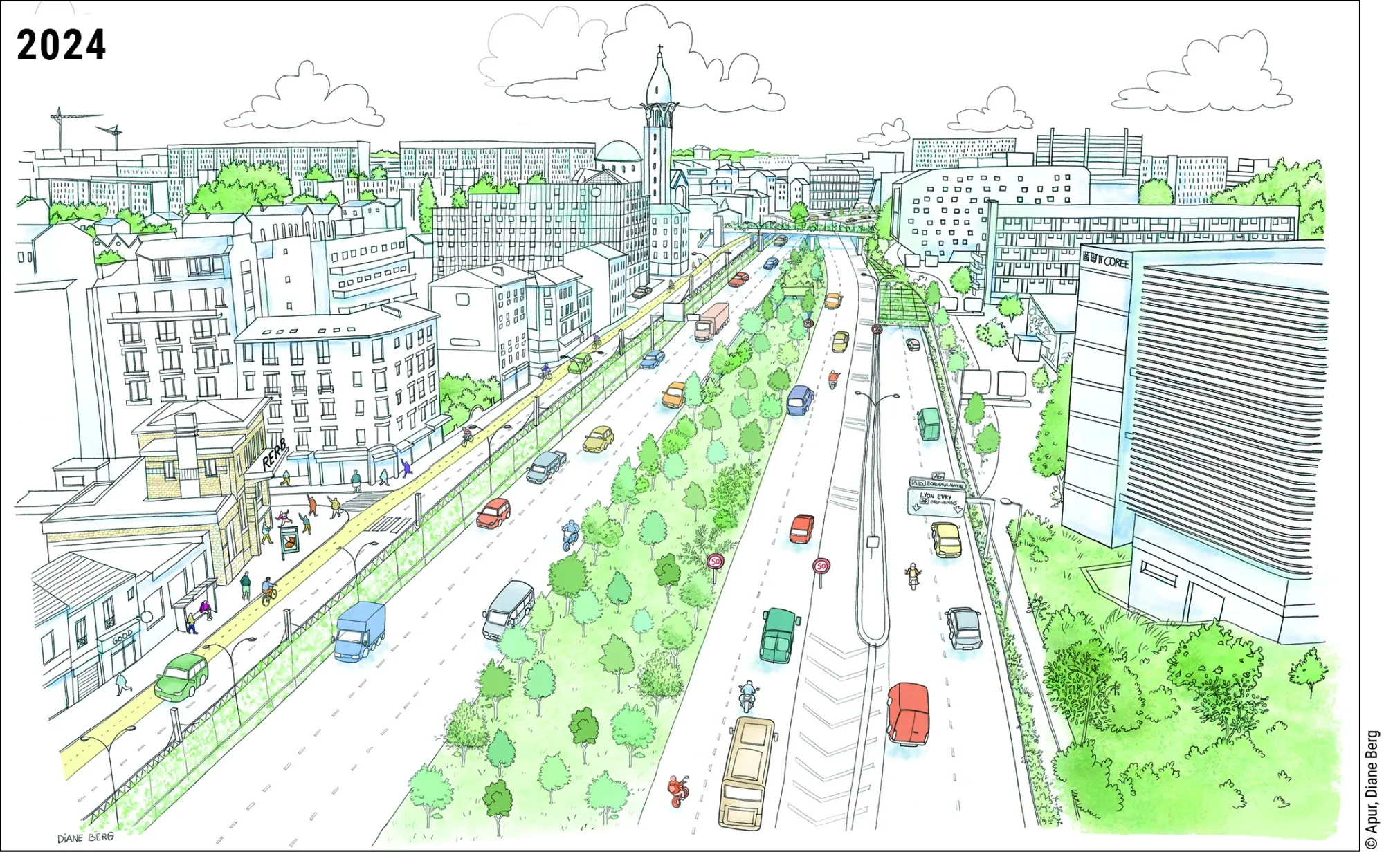 What the Paris beltway might look like in 2024.