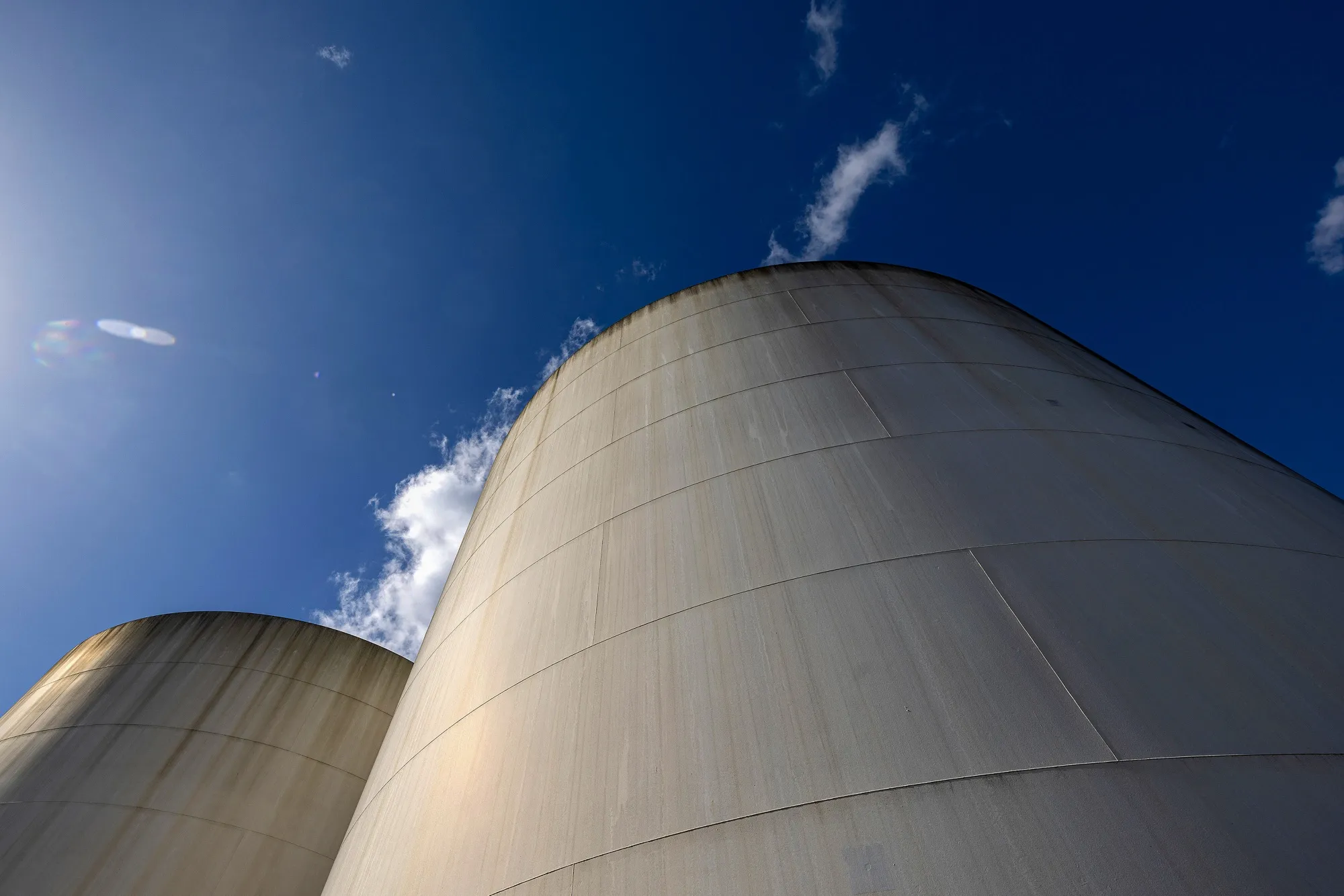 Going up. (Pictured: A Unitank oil storage depot in Berlin, Germany, on March 12, 2026.)