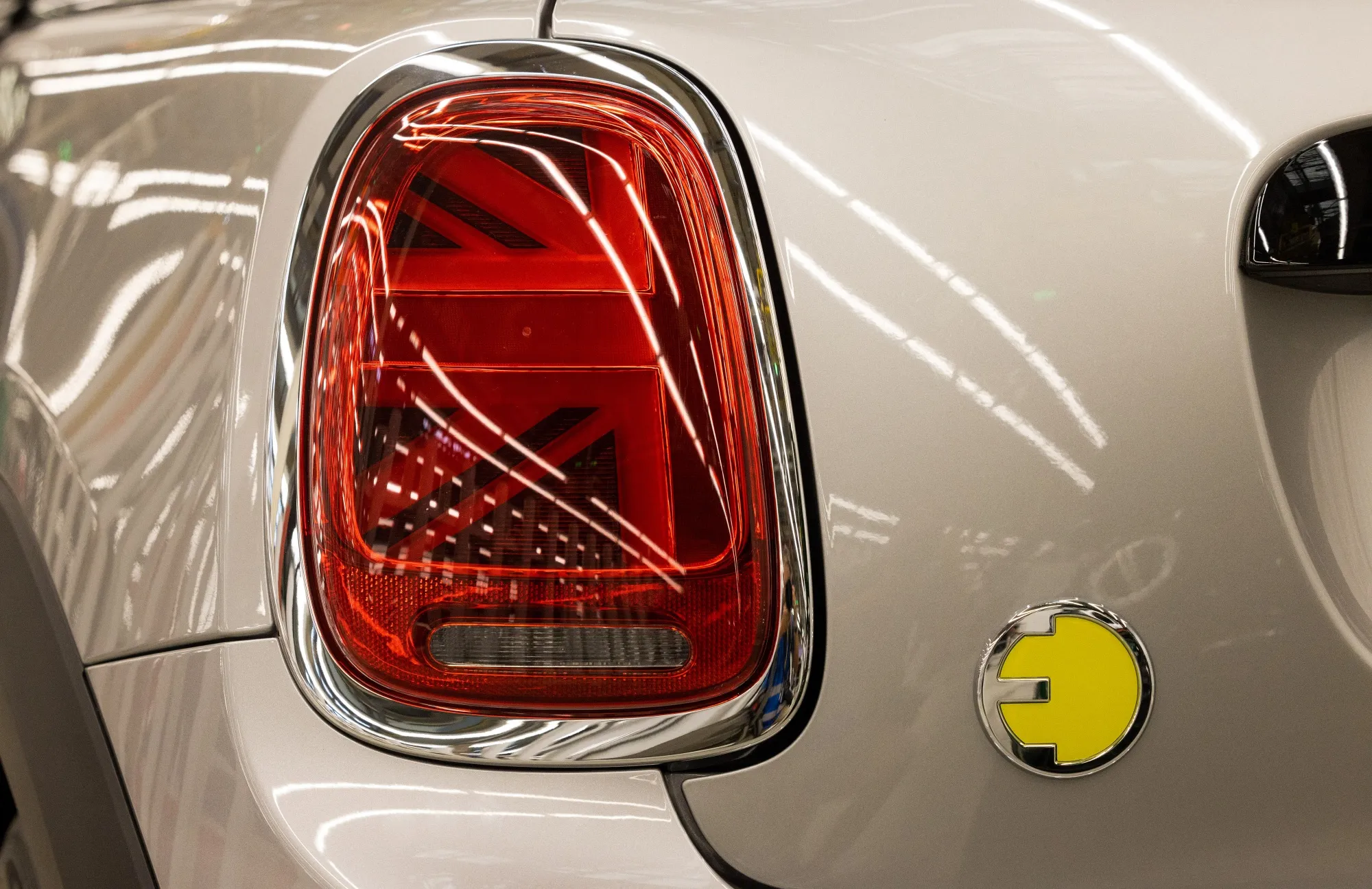 A Mini Cooper S electric vehicle at the company’s factory in Cowley UK.