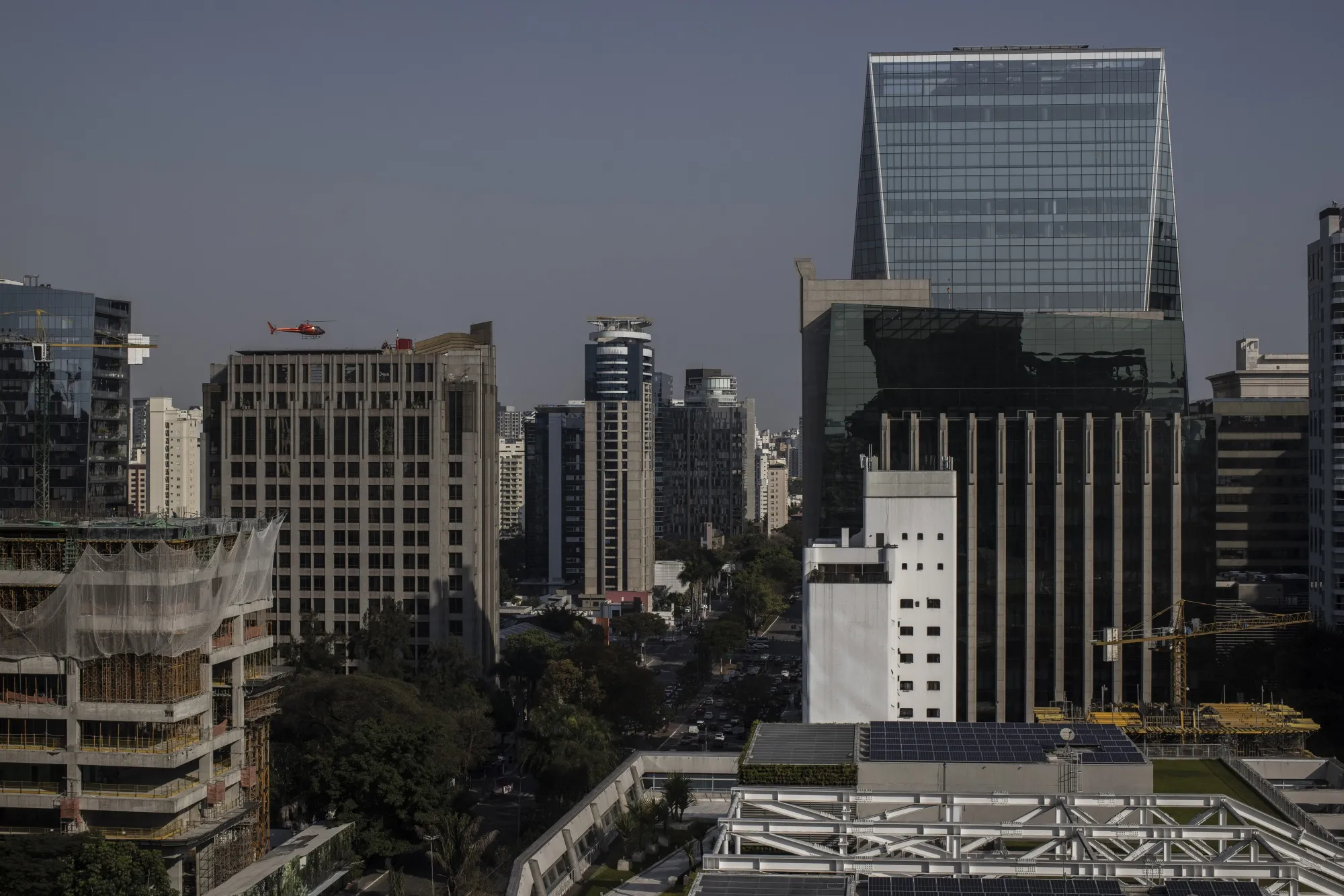 Buildings on Faria Lima Avenue in the financial district of Sao Paulo, Brazil, on Friday, Sept. 1, 2022.&nbsp;