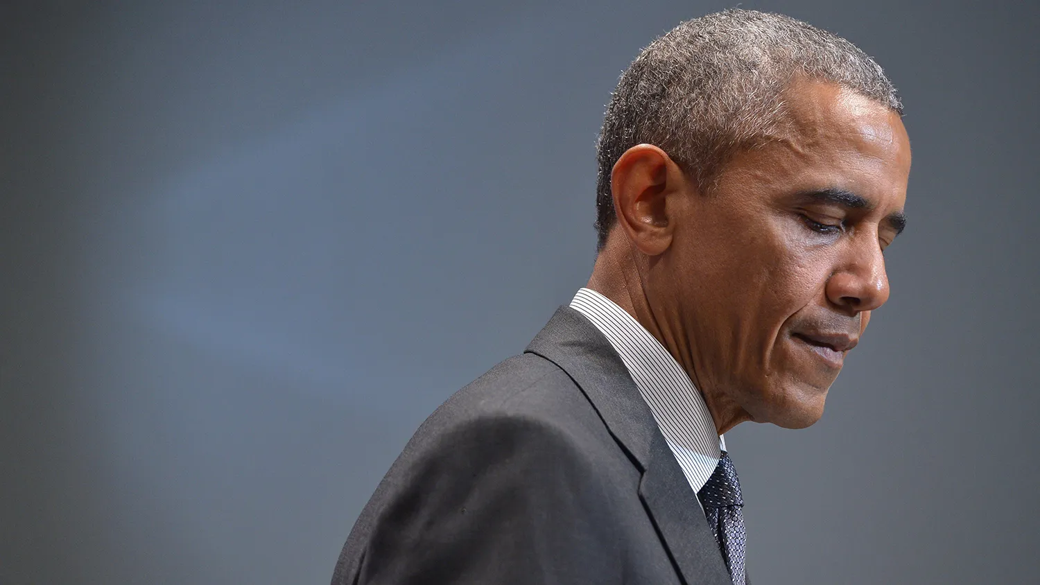 President Barack Obama addresses a press conference at Elmau Castle near Garmisch-Partenkirchen, southern Germany, on June 8, 2015 at the end of a G7 summit.
