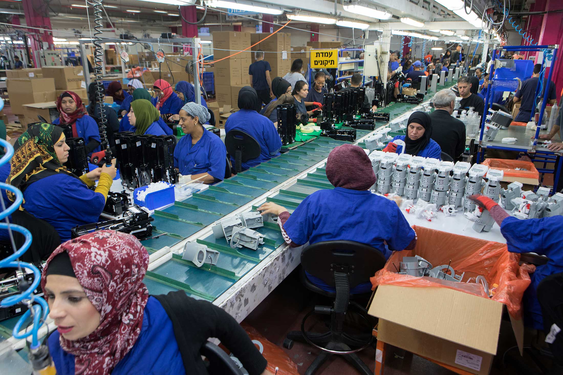 SodaStream’s assembly line in Rahat.