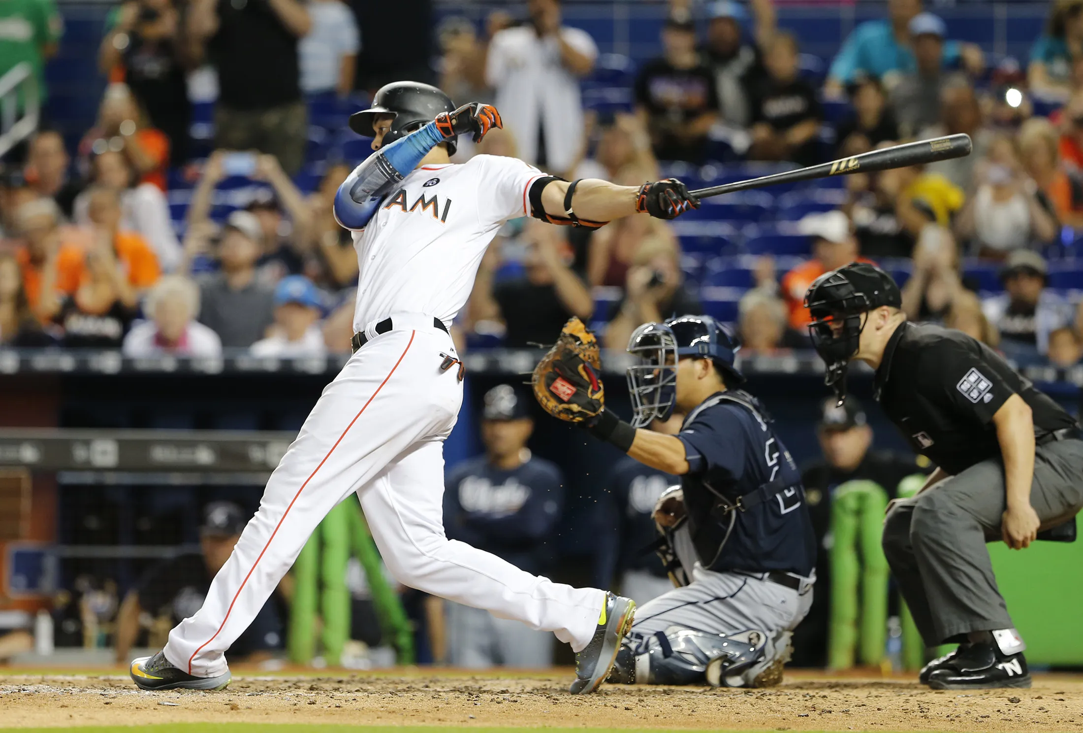 The Miami Marlins play&nbsp;at Marlins Park on Oct. 1, 2017.