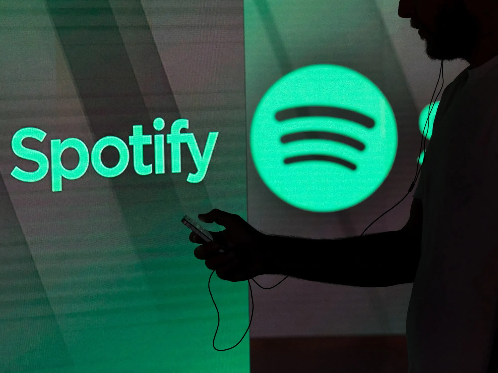Illustrations Of Netflix, Spotify And Uber Logos