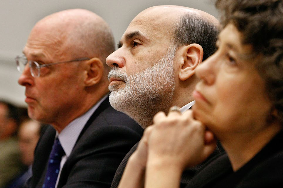 Hank Paulson, Ben Bernanke, Sheila Bair