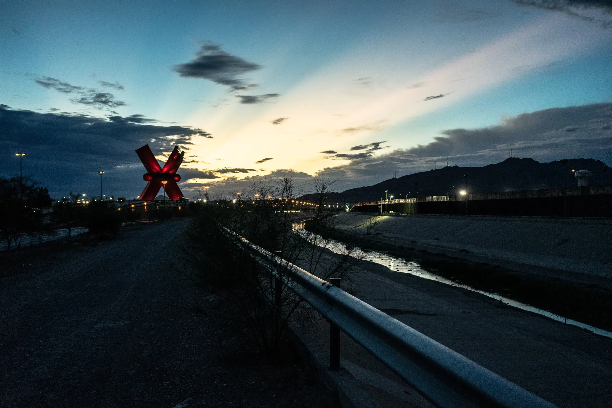The border between Ciudad Juarez, Mexico, and El Paso, Texas.&nbsp;