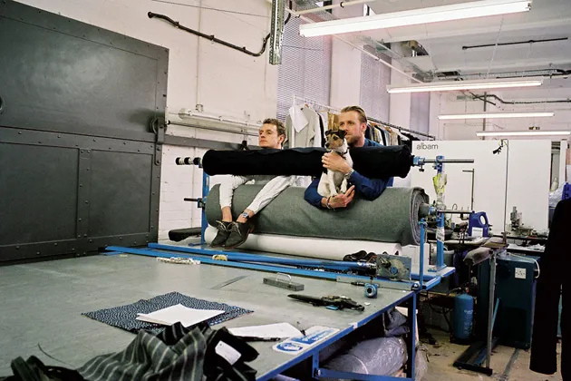 Alastair Rae and James Shaw, the founders of Albam, proudly flaunt their lack of affinity for haute couture, making clothes that are stylish but never so edgy as to invite ridicule