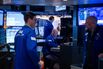 Traders On The Floor Of The New York Stock Exchange As US Stocks Trade Steady as Traders Assess Earnings, Tariff Risk