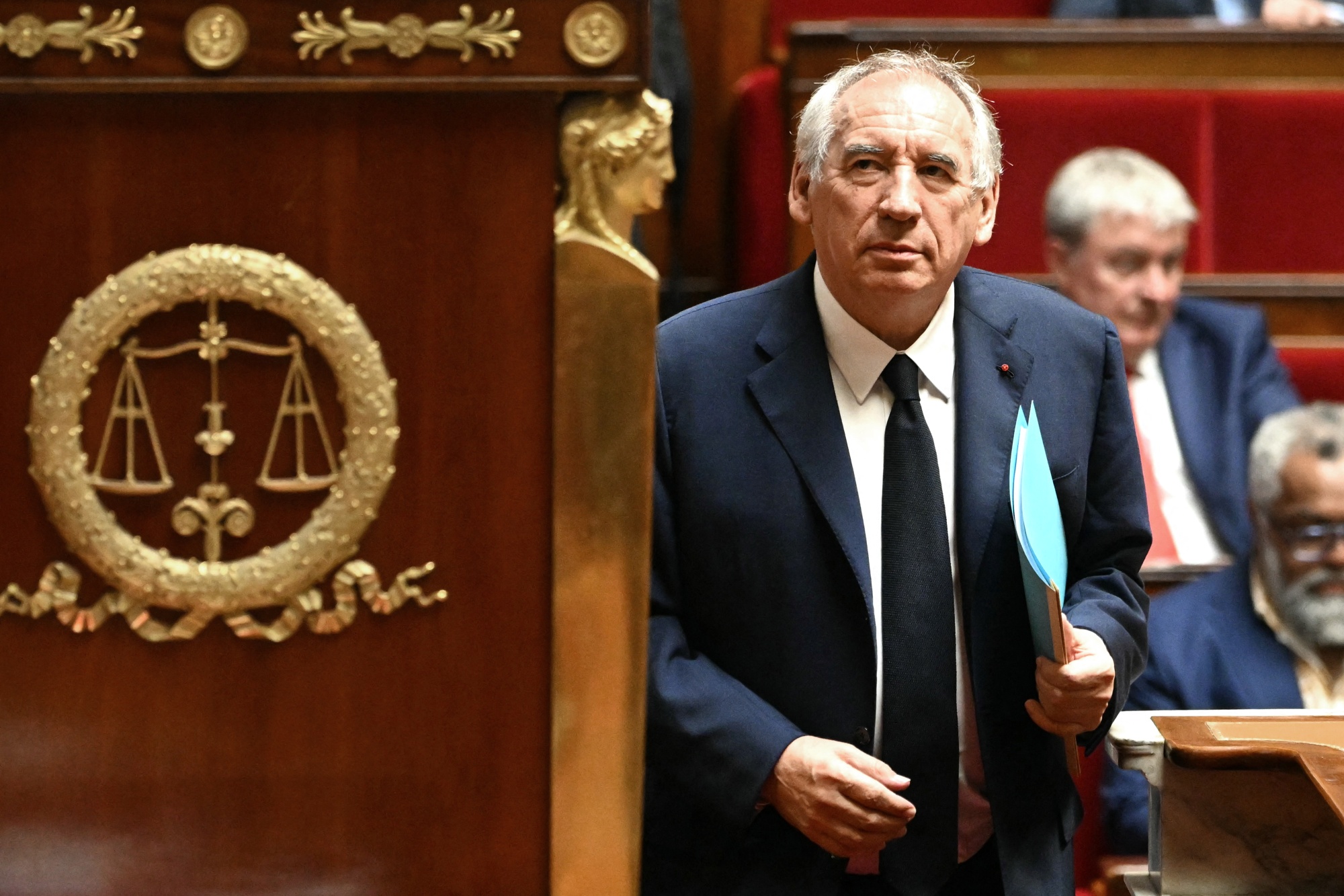 France's Prime Minister Francois Bayrou prior to a confidence vote at the National Assembly in Paris on Sept. 8.