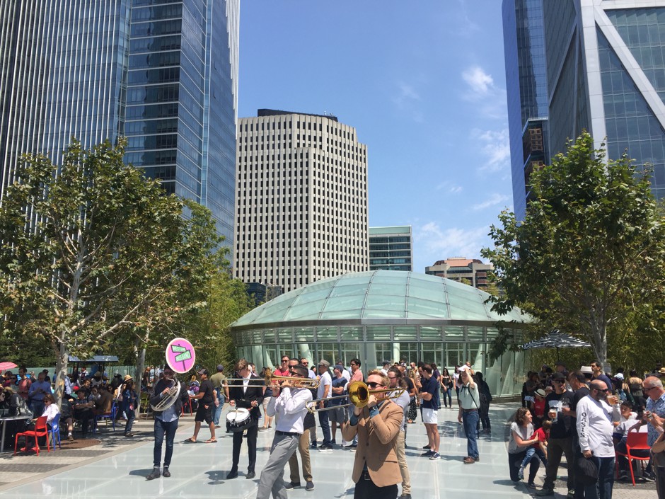 Strike up the band: San Francisco's new Salesforce Transit Center is not your average bus station.