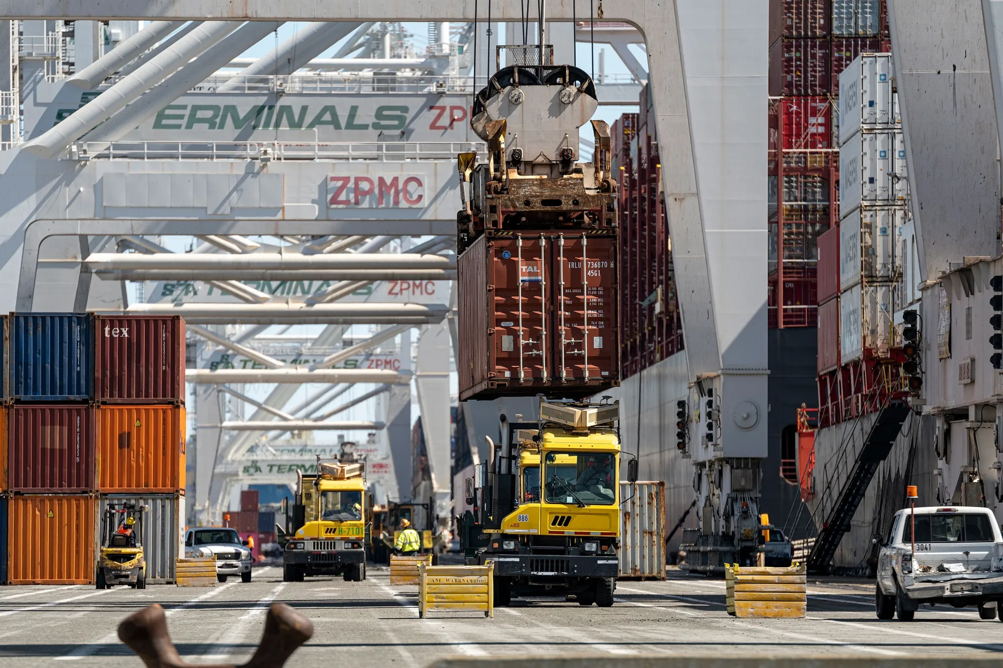 The Port of Oakland in Oakland, California.