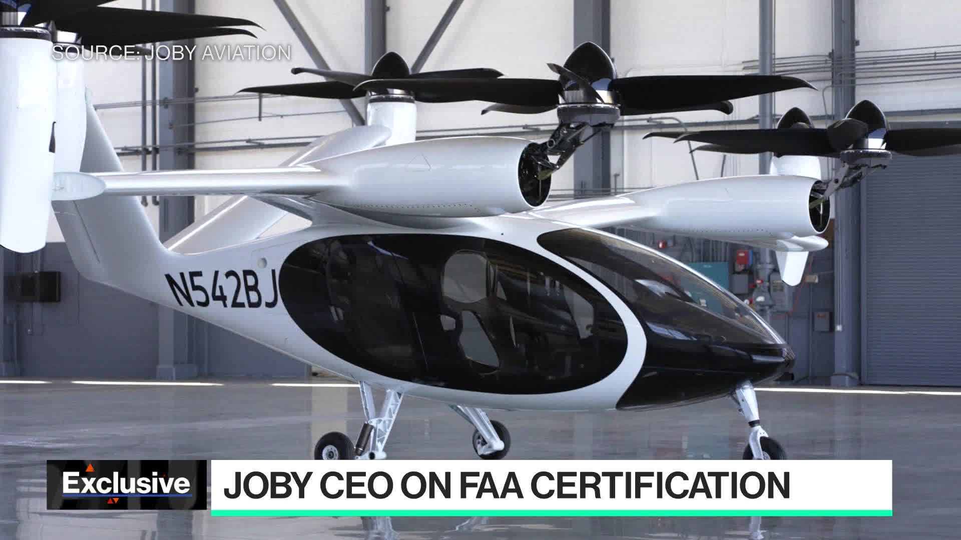 Watch Joby CEO on 2023 eVTOL Milestones Bloomberg
