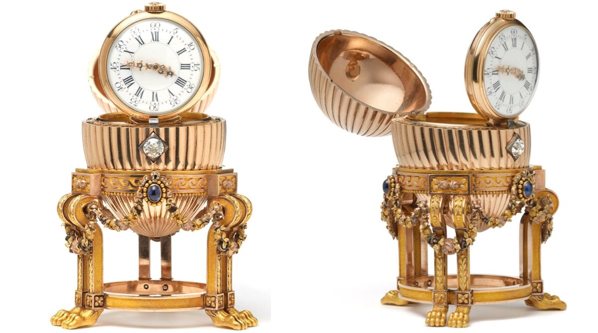 Faberge Egg with Vacheron Constantin Watch Found at Flea Market