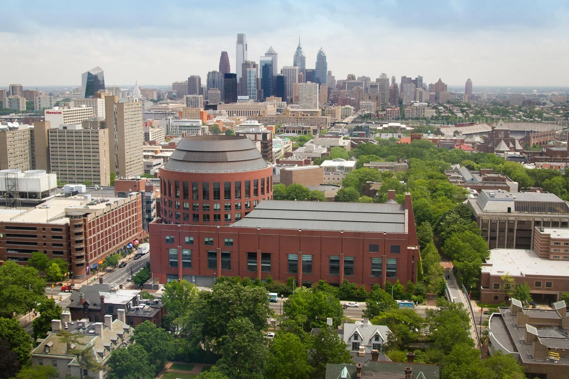 Huntsman Hall, the Wharton School’s main building at the University of Pennsylvania.