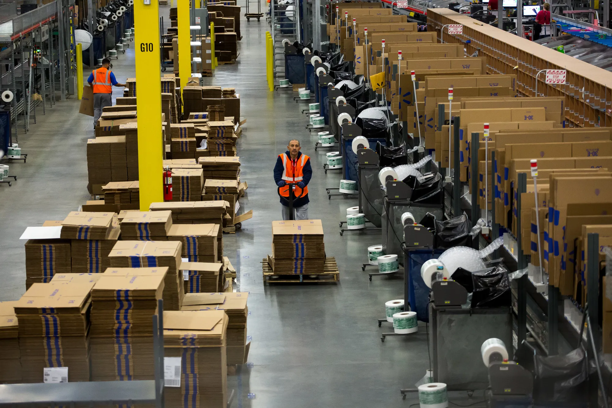 Operations Inside A Wal-Mart Stores Inc. Distribution Center 