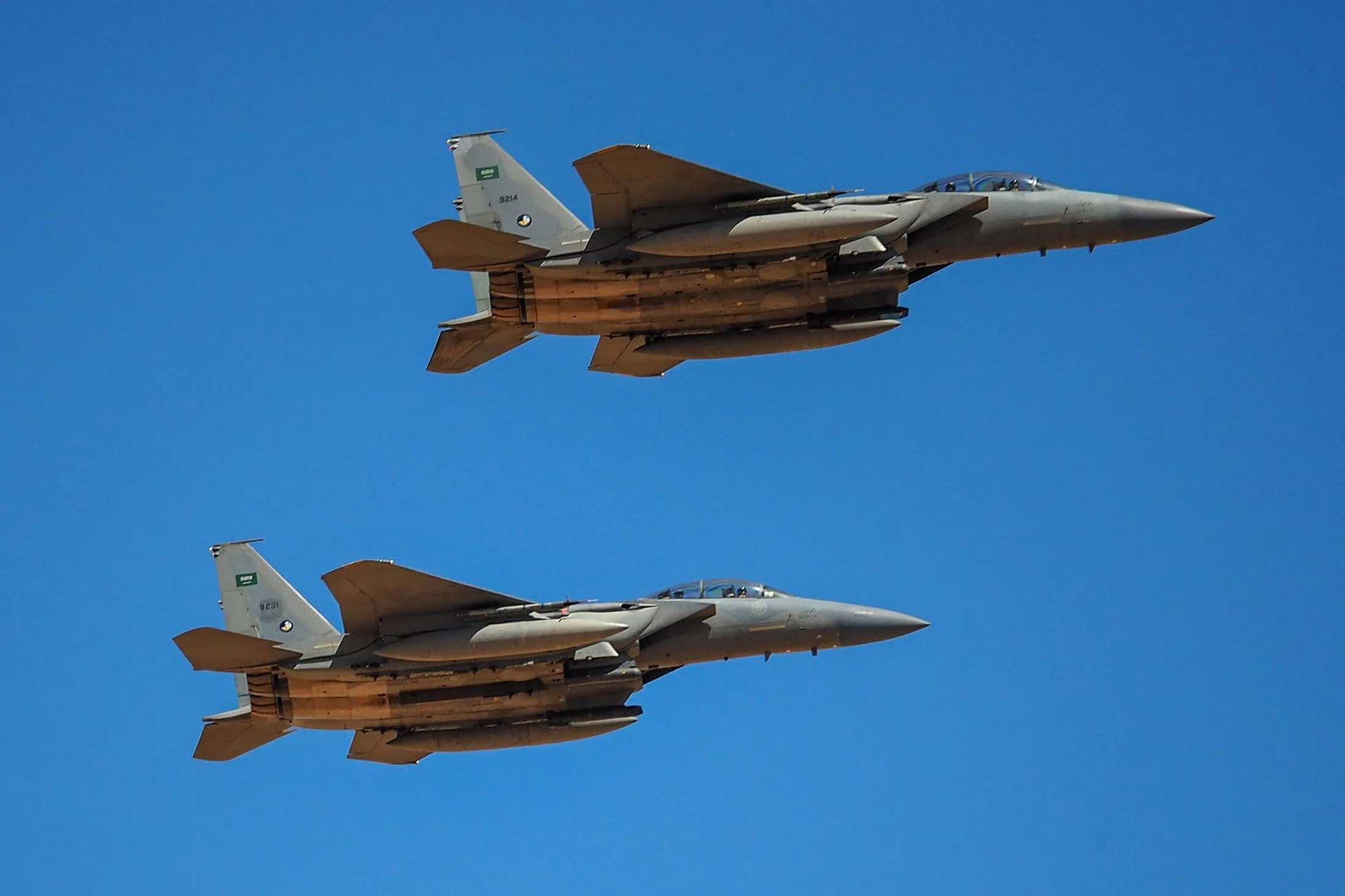 Saudi Arabia flies hundreds of F-15 fighter jets.