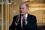 Olaf Scholz, Germany's chancellor, during a Bloomberg Television interview in Berlin.