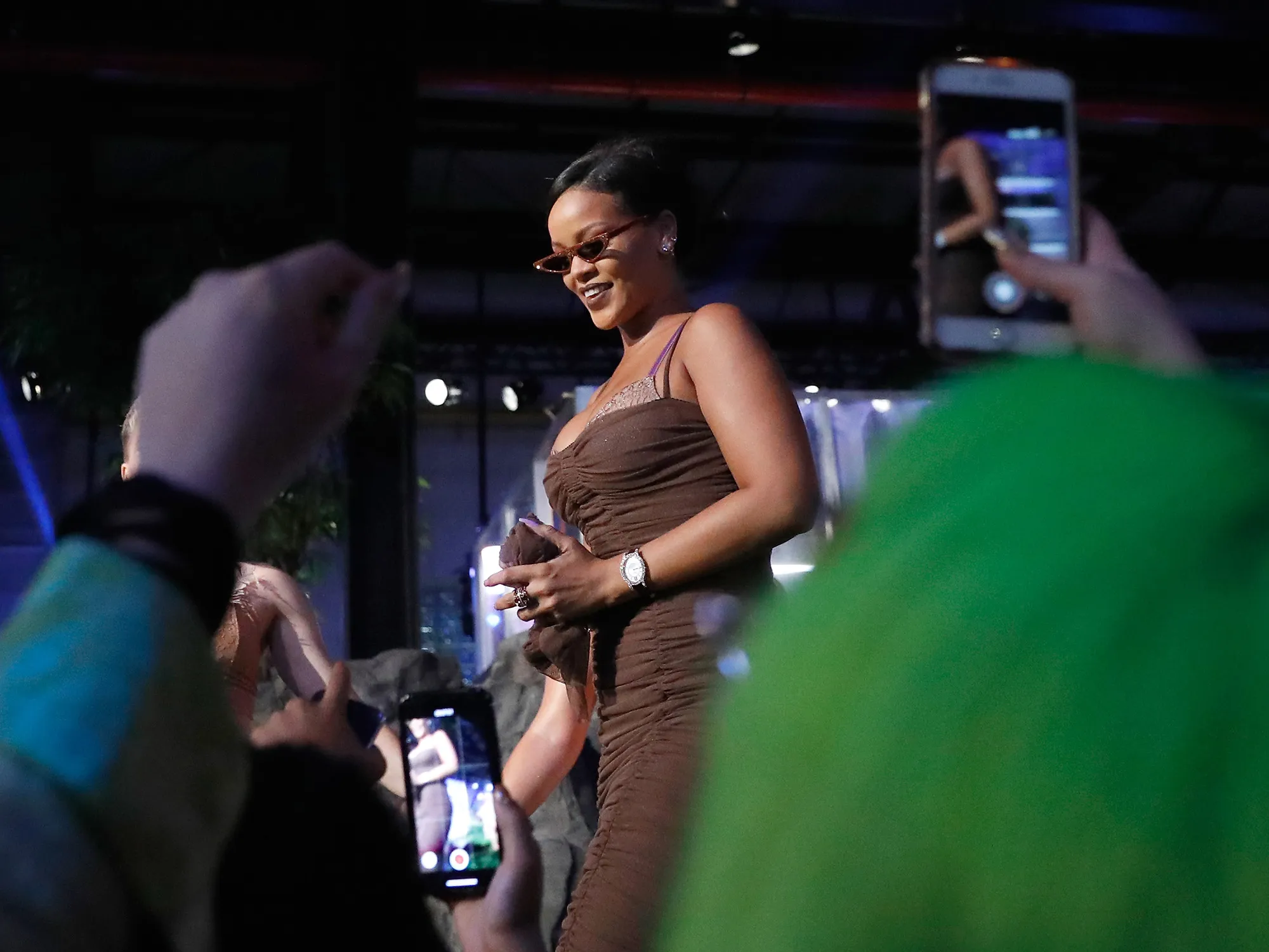 Rihanna at her Savage X Fenty Fall/Winter 2018 fashion show, at the Brooklyn Navy Yard on Sept.&nbsp;12.