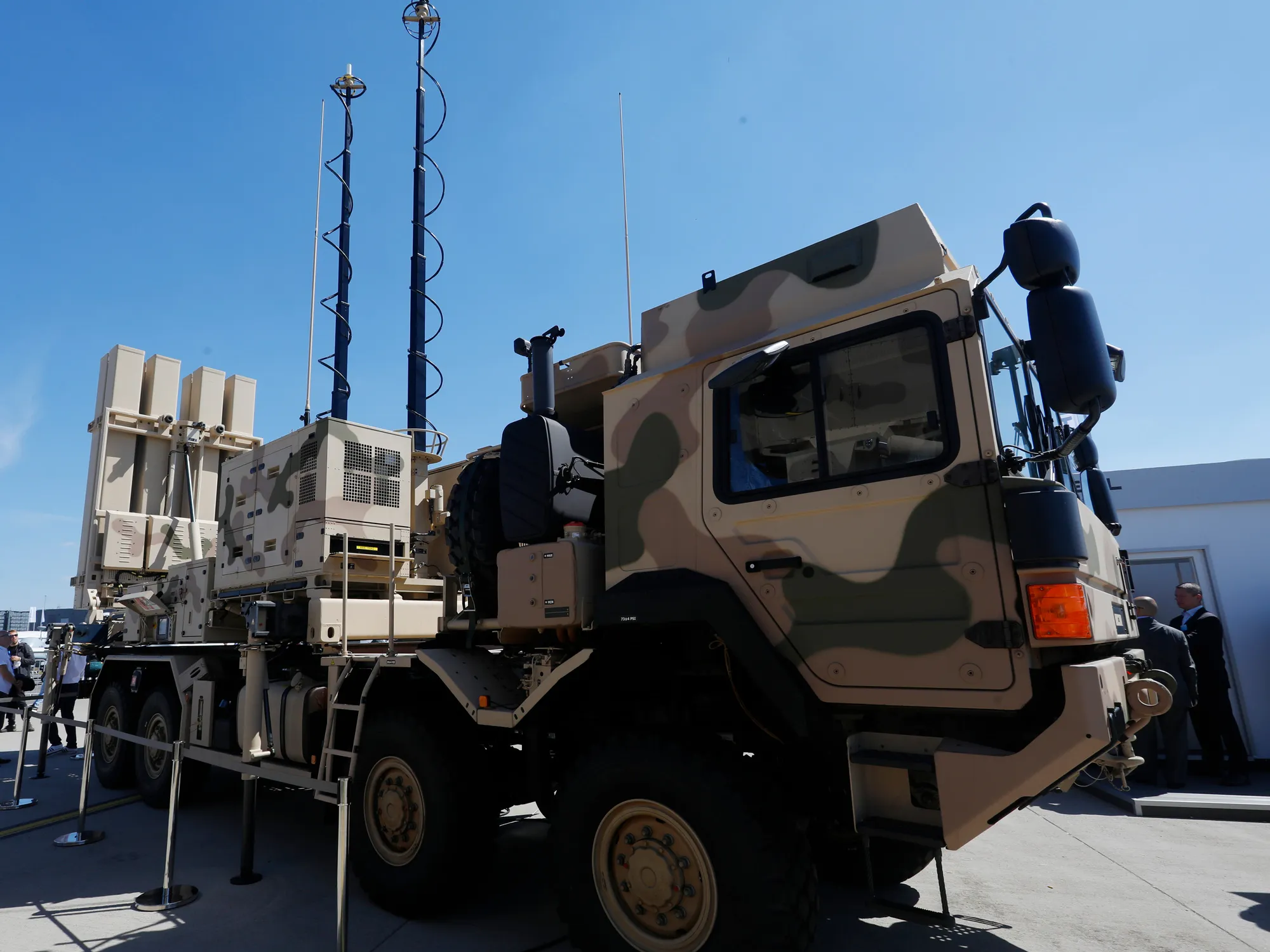 An IRIS-T Mobile Shorad System Vehicle.