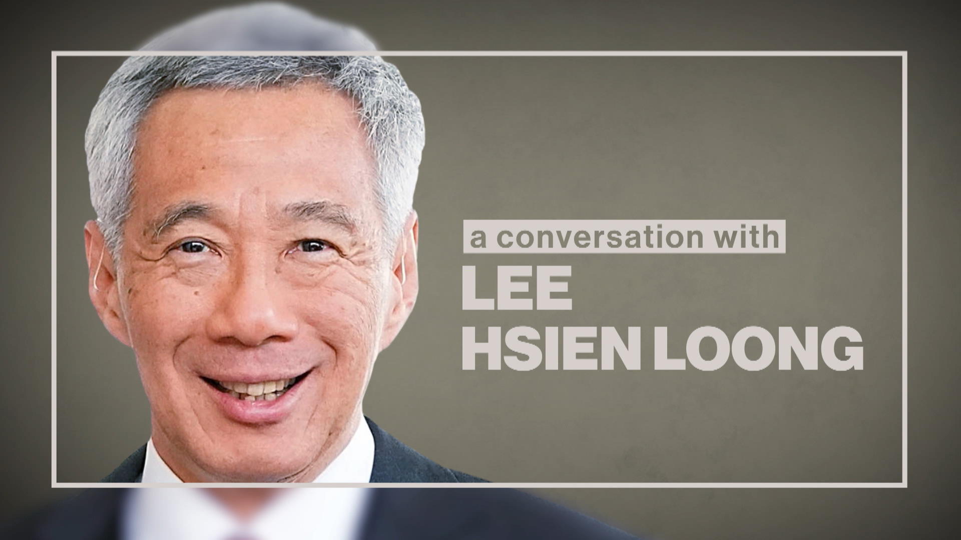 Watch A Conversation With Singapore's Prime Minister Lee Hsien Loong ...