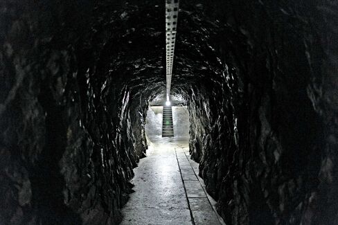 A maze of tunnels leads to the vaults.