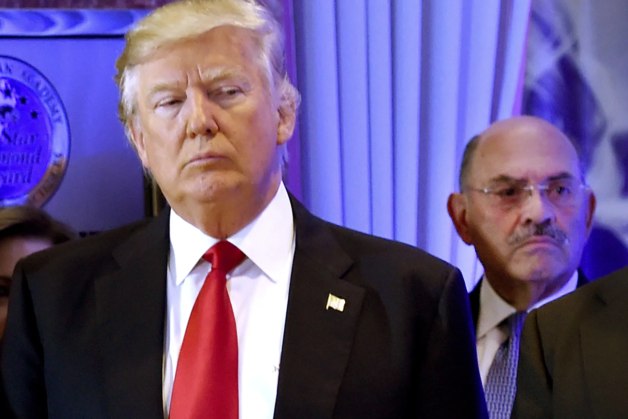 Donald Trump and Allen Weisselberg in 2017.