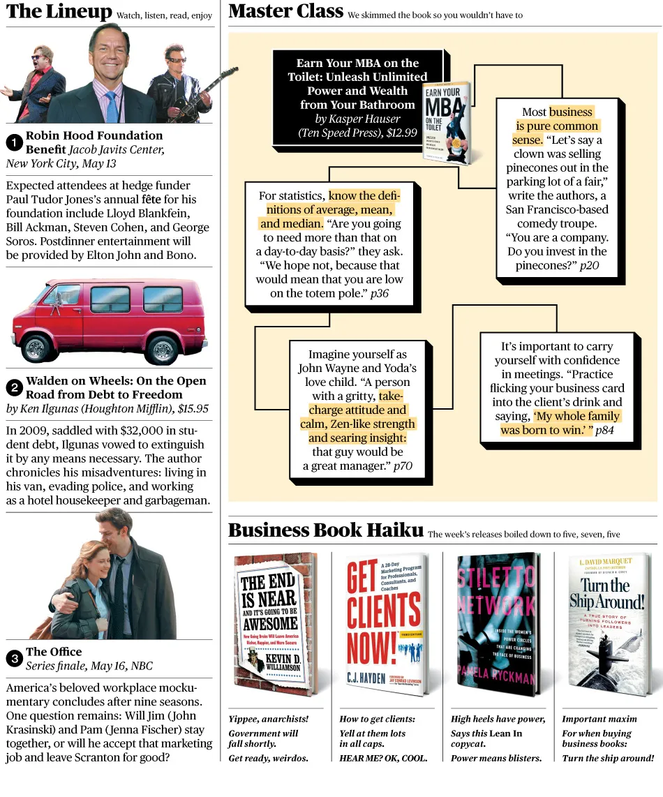 The Roundup: 'Earn Your MBA on the Toilet' and More