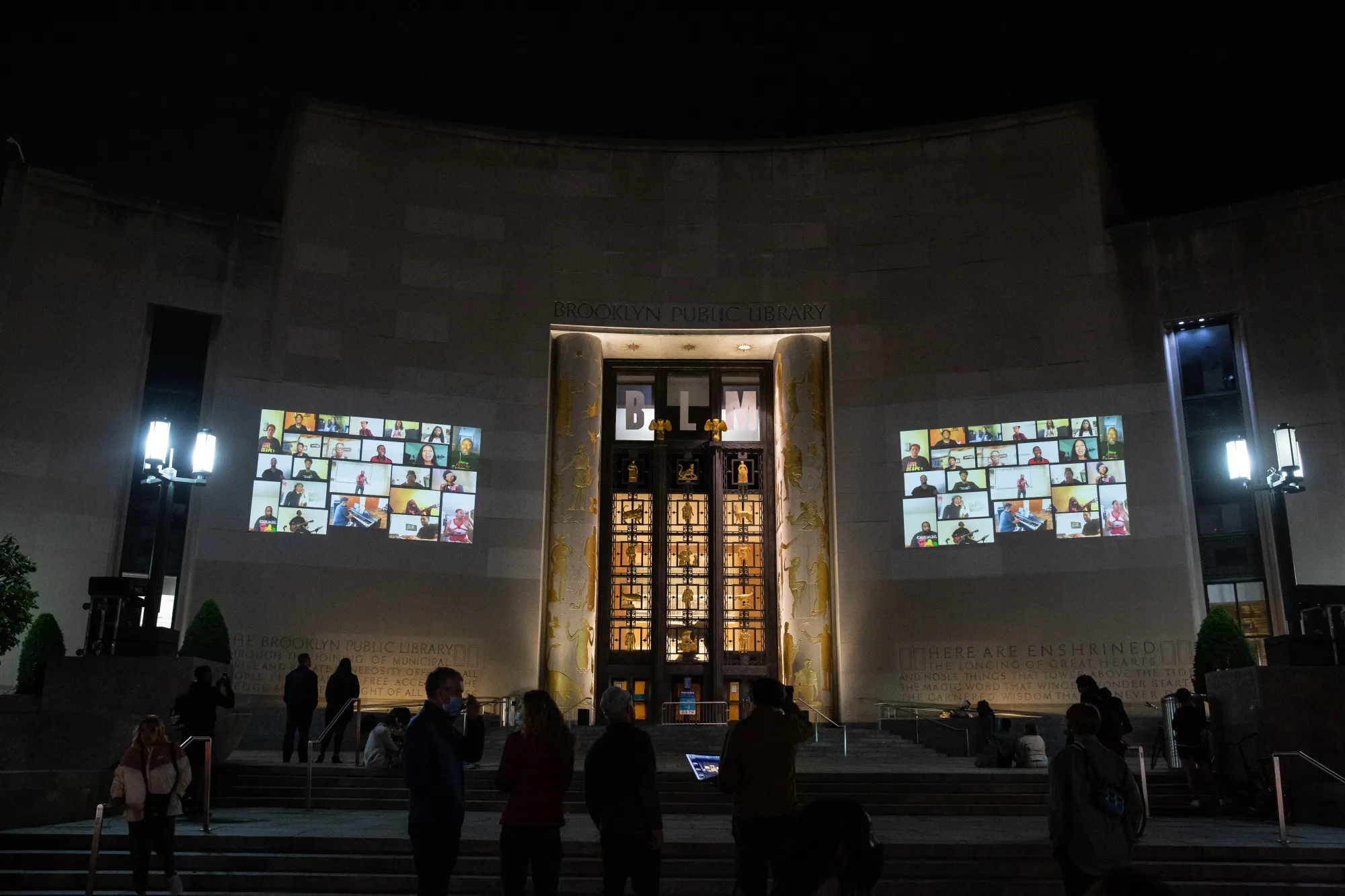 Brooklyn’s Central Library projected a&nbsp;“Cinema Ephemera” series on to its facade last summer after the pandemic forced it to close indoors.