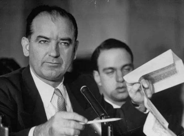 Near the end: Senator&nbsp;Joseph McCarthy with Roy Cohn in 1954.