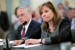 Mary Barra, chief executive officer of General Motors during a Senate Consumer Protection, Product Safety, and Insurance Subcommittee hearing in Washington, on July 17