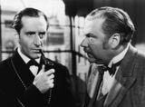 Basil Rathbone & Nigel Bruce In 'The Adventures of Sherlock Holmes'