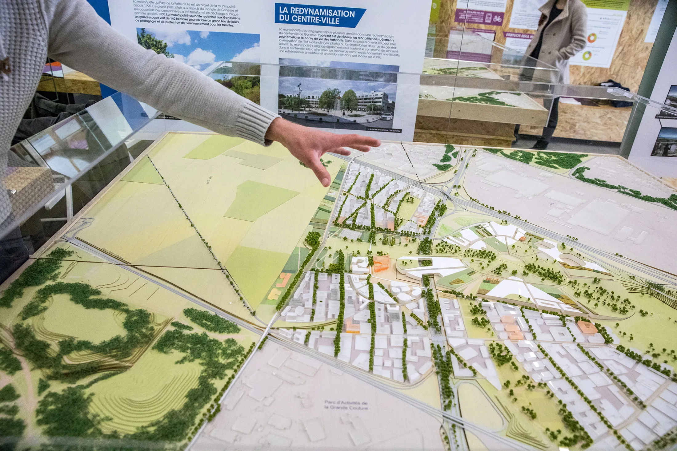 A model of the EuropaCity project in Gonesse, France.
