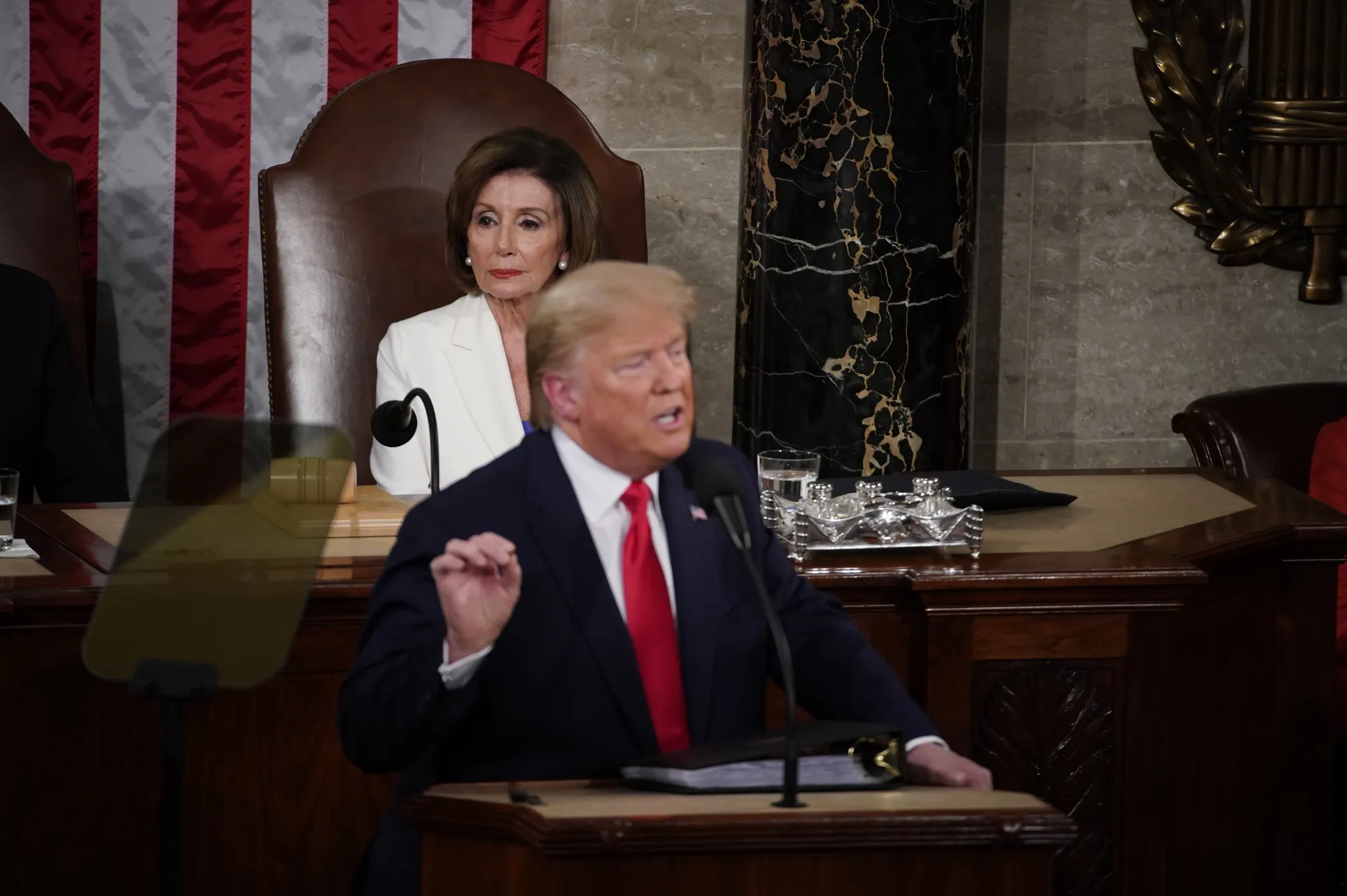 トランプ大統領、「偉大な米国の復活」を自賛－一般教書演説 - Bloomberg