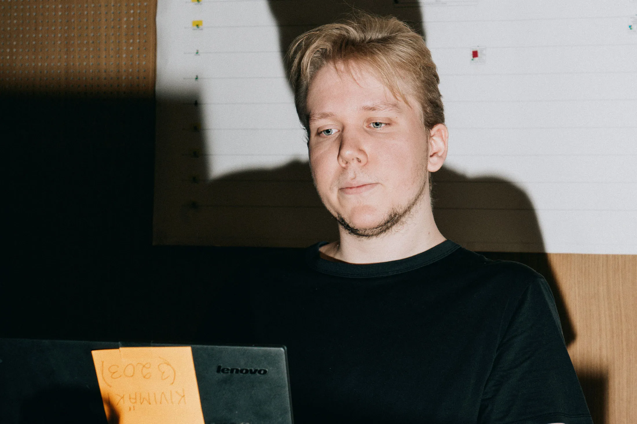 Kivimäki in courtroom on trial.