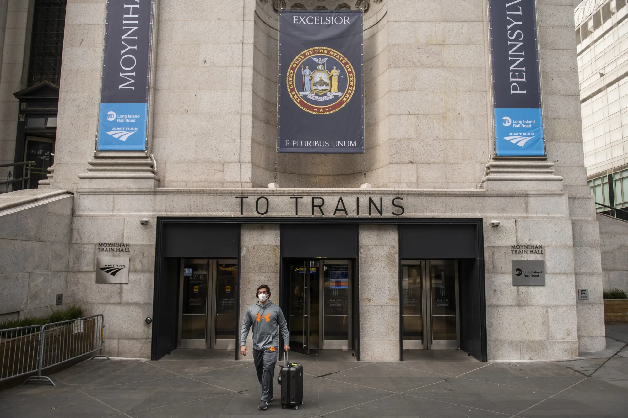 The Moynihan Train Hall at Pennsylvania Station.