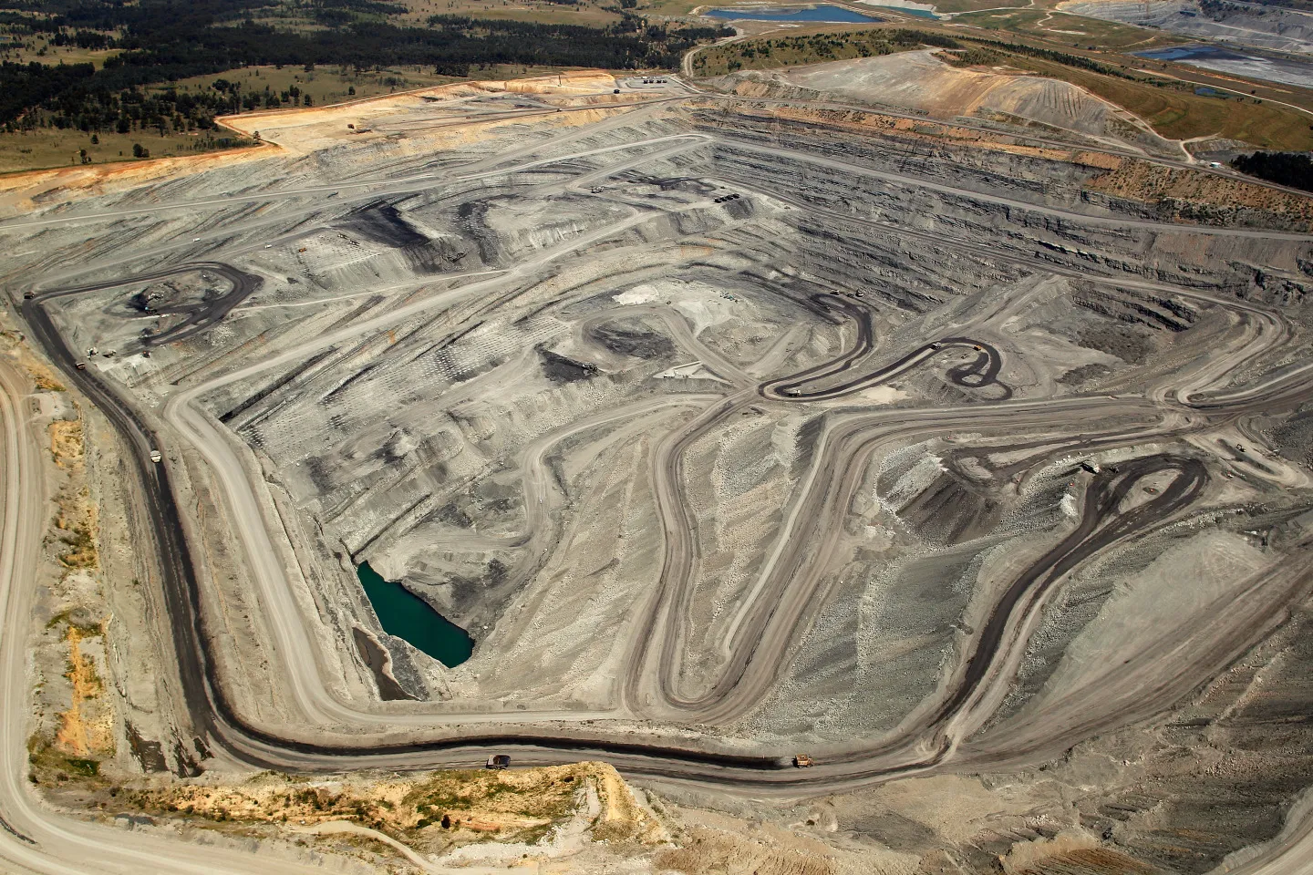 Aerial Views Of Newcastle Coal Industry And Glencore Plc Coal Operations